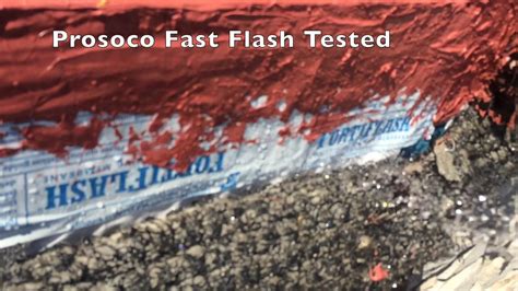 Window Repair Of Flashing With Prosoco Fast Flash Youtube