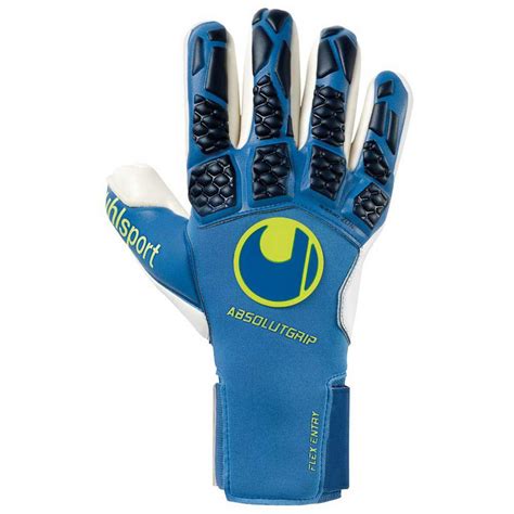 Uhlsport Hyperact Absolutgrip Finger Surround Goalkeeper Gloves Blue