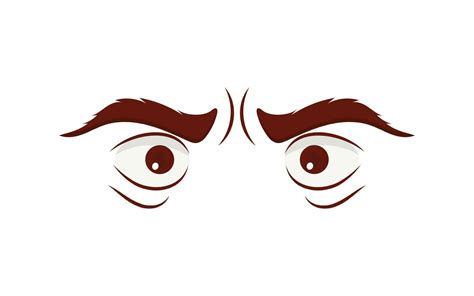 Evil eyes in flat style. Vector illustration. 23516316 Vector Art at ...