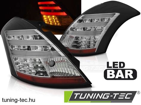 Hátsó lámpák SUZUKI SWIFT IV 10 BLACK LED BAR Tuning Tec Hátsó Lámpa