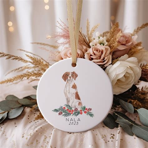 Brittany Spaniel Christmas Ornament Dog Christmas T Brittany