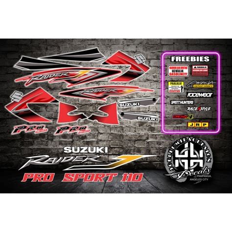 Suzuki Raider J Pro Decal Sticker Stock Shopee Philippines