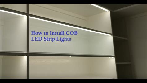 How To Install Cob Led Strip Lights Youtube