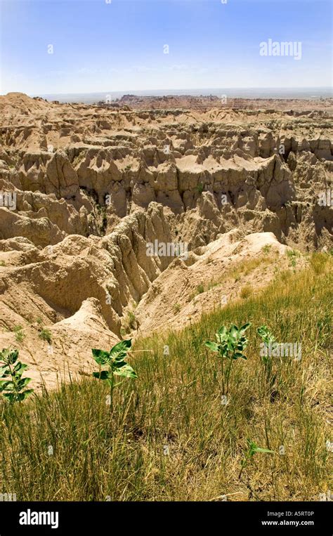 Pinnacles Overlook At Badlands National Park Sd Stock Photo Alamy