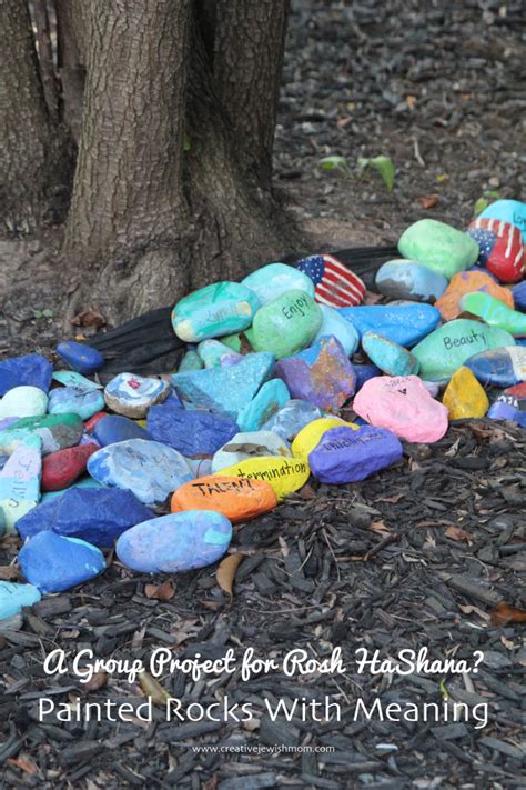 Painted Rock Garden Project For Rosh HaShana! - creative jewish mom