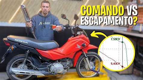 COMANDINHO VS ESCAPAMENTO O QUE VALE A PENA NA POP 110 TESTE PRATICO