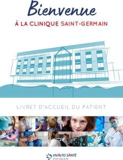 Bienvenue La Clinique Saint Germain Livret D Accueil Du Patient