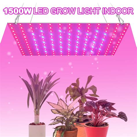 Homchum 256 Led Grow Lights For Indoor Plants Full Spectrum 1500w Plant Growth Light For