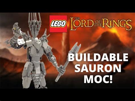 Custom Lego Sauron Buildable Figure Moc Review Lord Of The Rings