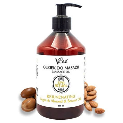 Ulei De Masaj Natural Argan Si Migdale Si Susan Vcee 500 Ml Cu Pompa Emag Ro