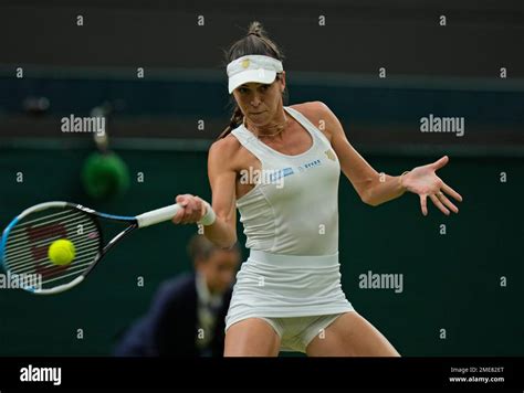 Australias Ajla Tomljanovic Plays A Return To Britains Emma Raducanu