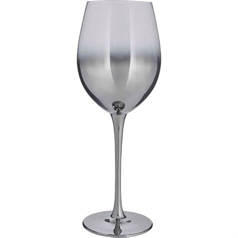 Wilko Silver Ombre Wine Glass 4pk Wilko