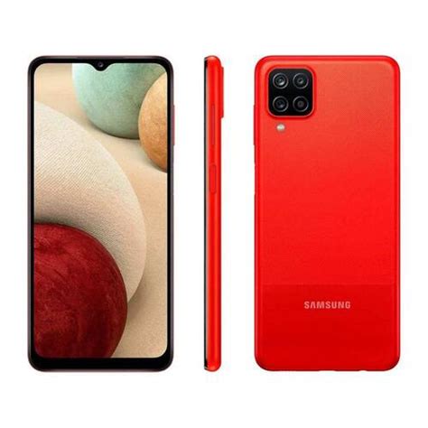 Smartphone Samsung Galaxy A12 64gb Vermelho 4g 4gb Ram Tela 6 5¿ Câm Quádrupla Selfie 8mp