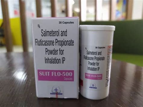 Salmeterol Xinafoate 50 Mcg Fluticasone 500 Mcg Suitflo 500 Cap Prescription Treatment Anti