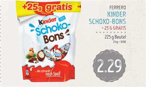 Ferrero Kinder Schoko Bons Angebot Bei Edeka Struve