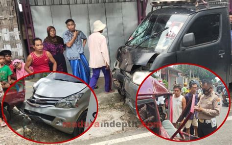 Tiga Kendaraan Terlibat Kecelakaan Karambol Di Jalan Raya Pamekasan