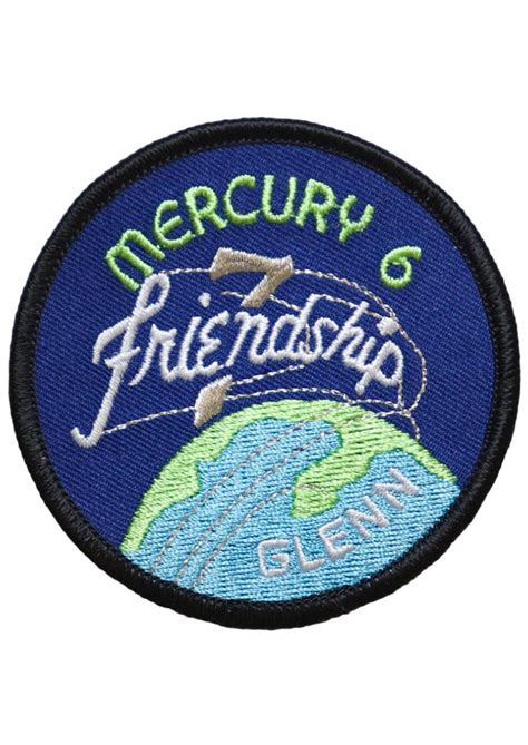 Mercury 7 Friendship 7” Embroidered Mission Patch Astronomy Now Shop