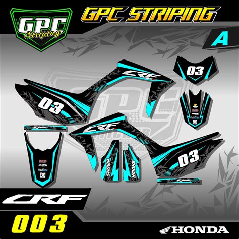 Jual Sticker Striping Sticker CRF 150L 003 Variasi List Motor CRF