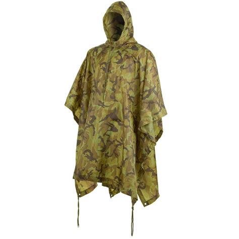 MILITAIRE RIPSTOP IMPERMÉABLE CAPUCHE PONCHO BASHA WOODLAND TCHÈQUE