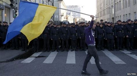 Ukraine Crisis Thousands March In Moscow Anti War Rally Bbc News