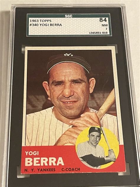 Yogi Berra Topps Base Sgc Price Guide Sports Card Investor