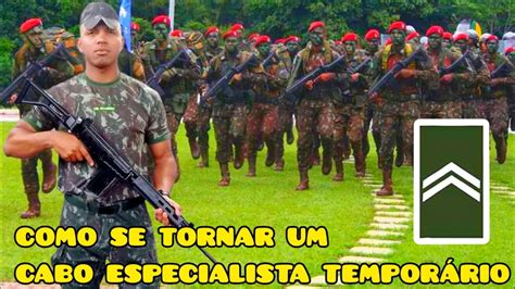 Como me tornei um Cabo Especialista Temporário do Exército passo a