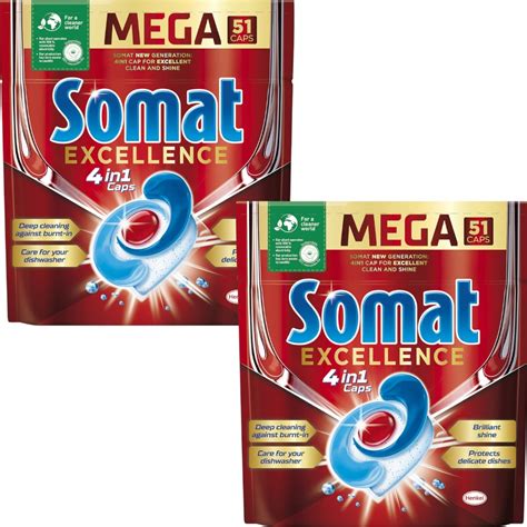 Somat Excellence Kapsułki zmywarka Zestaw 2x51szt 12638410753