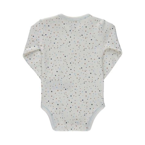 Fixon Baby Body Langermet Lt Blue Blå Nettbutikk med unike baby og