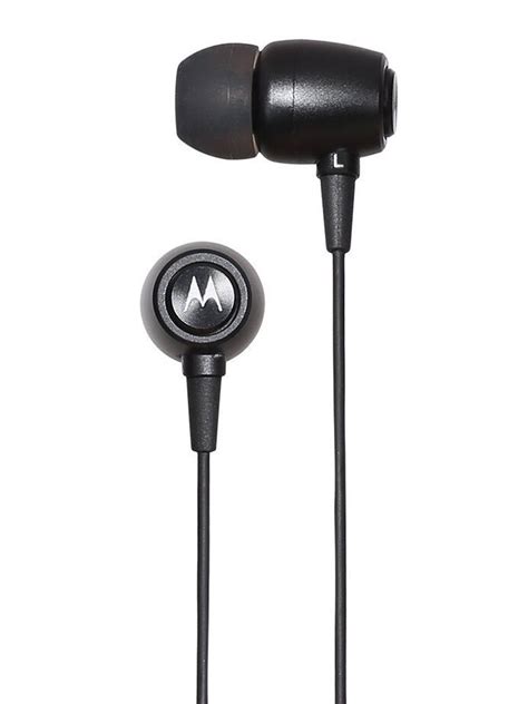 Buy Motorola Black Metal Earbuds With Mic - Headphones for Unisex ...