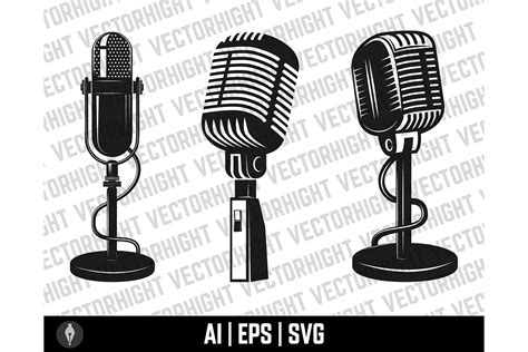 Svg On The Air Svg Vintage Microphone Svg Microphone Icon Radio