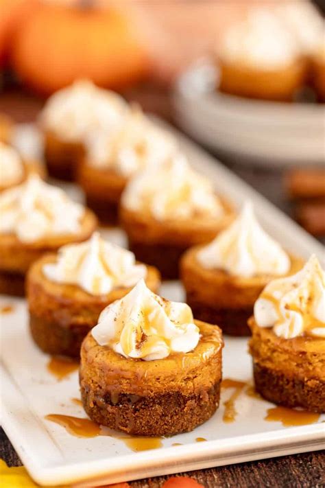 Mini Pumpkin Cheesecakes With Gingersnap Crust Kylee Cooks