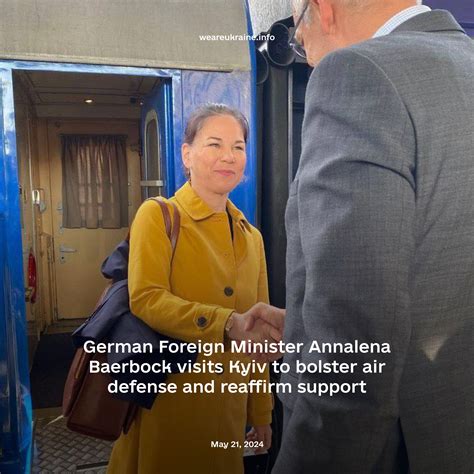 German Foreign Minister Annalena Baerbock visits Kyiv to bolster air