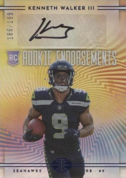 Panini Illusions Rookie Endorsements Re Kw Kenneth Walker Iii