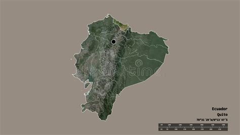 Location Of Carchi Province Of Ecuador Satellite Stock Illustration