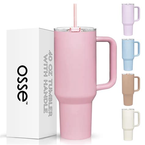 osse 40oz Tumbler with Handle and Straw Lid | Double Wall Vacuum ...