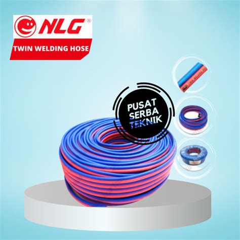 Jual Selang Las Double Selang Gas Oksigen LPG Twin Hose NLG 5 METER