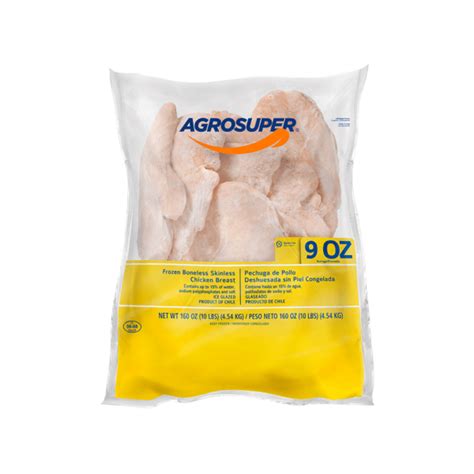 Boneless Skinless Sized Chicken Breast Oz Agrosuper