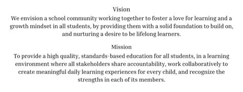 Mission & Vision – About Us – Ann Street Elementary