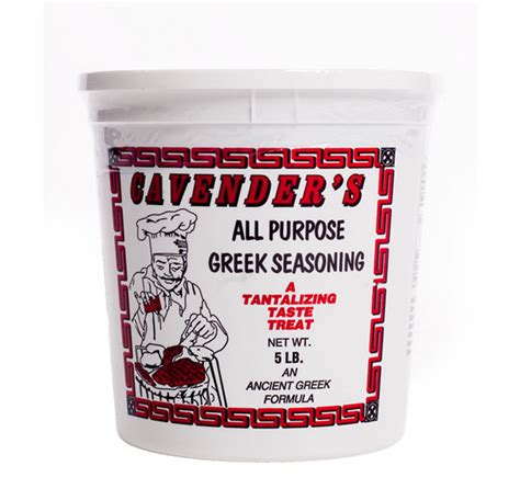 5 lb Tub: Cavender's Seasoning - Cavenders Greek Seasoning