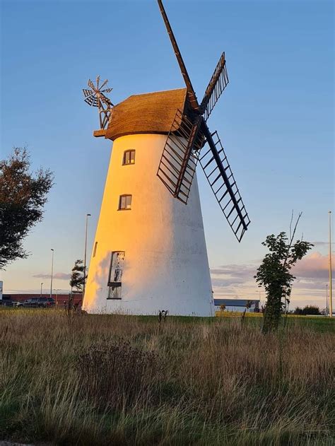 Sunset Casting Golden Light On The Blackpool Windmill In 2022