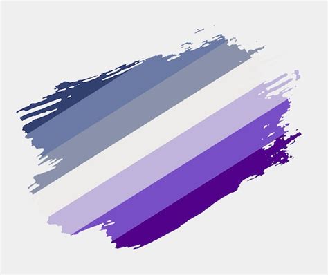 Premium Vector Butch Lesbian Flag Painted With Brush On White