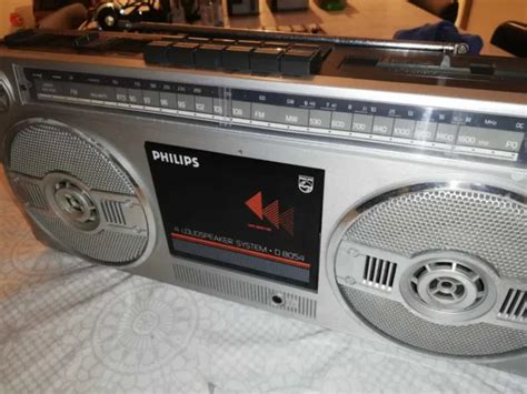 Poste Radio Cassette Vintage Philips D8054 Eur 2000 Picclick Fr