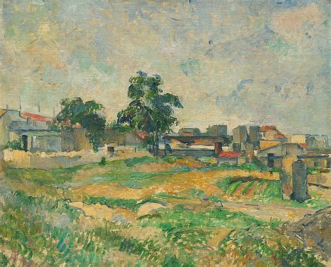 Top Impressionist Paintings - Paul Cezanne, Landscape near Paris, 1876