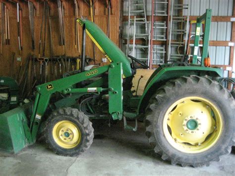 John Deere 1070 Tractor 440 Loader Yanmar Diesel Backhoe Auger Mower Dethatcher