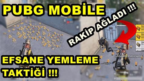 Pubg Mobile Efsane Yemleme Taktiği 2 Rakip Ağladı Solo vs Squad YouTube