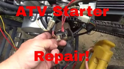 Atv Starter Issues Diagnose And Repair A Not Cranking China Atv Youtube