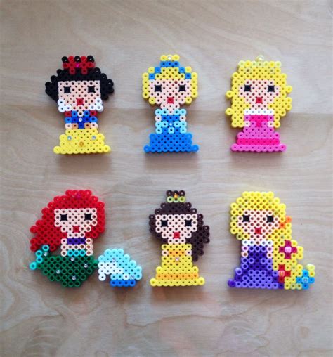 Perler Disney Princesses Easy Perler Bead Patterns Melty Bead