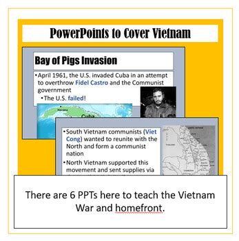 Vietnam War PowerPoints And Guided Notes Quiz Included TPT