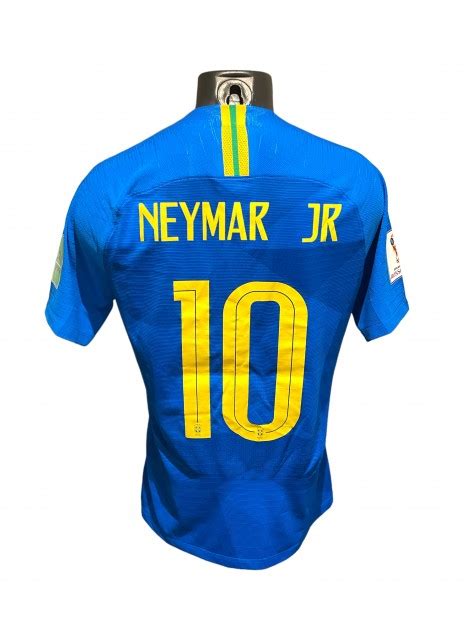 Neymar Jr Brazil Matchworn Shirt Vs Costa Rica World Cup