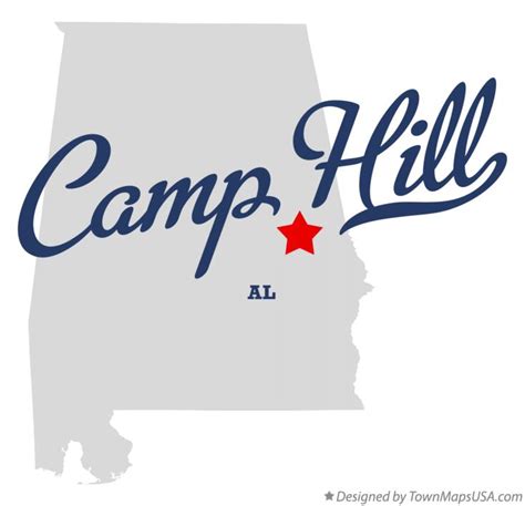 Map of Camp Hill, AL, Alabama